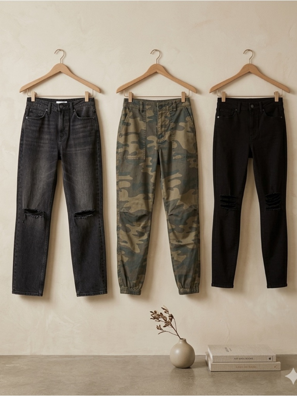 Jeans Bundle Size 24 25 BP Black Jeans AFRM Camo Joggers Flaws